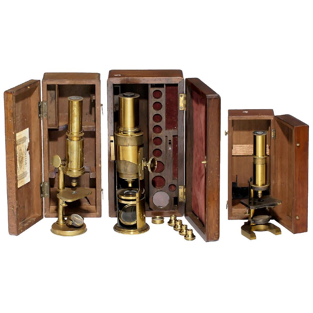 3 Brass Microscopes (1 of 1)