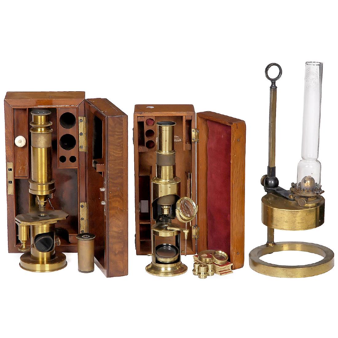 2 Drum Microscopes and a Lamp (1 of 1)