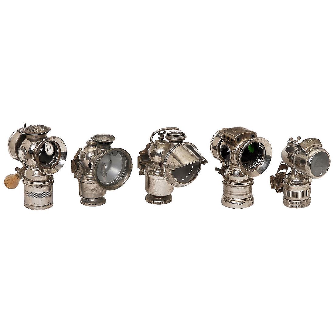 5 Acetylen Gas Lanterns, c. 1912 (1 of 1)