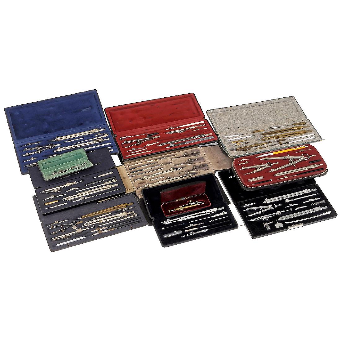 10 Cased Sets of Technical Drawing Tools (1 of 1)