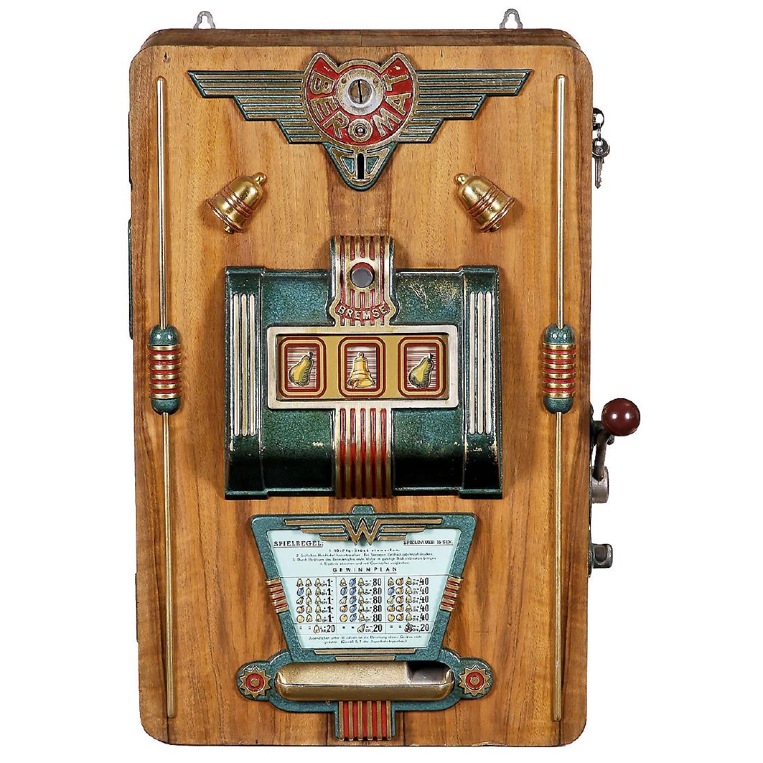German "Beromat Glocke" Slot Machine, c. 1955 (1 of 1)