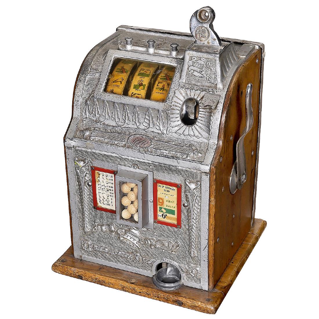 Mills Operators Bell Slot Machine with Golf Motifs, c. (1 of 1)