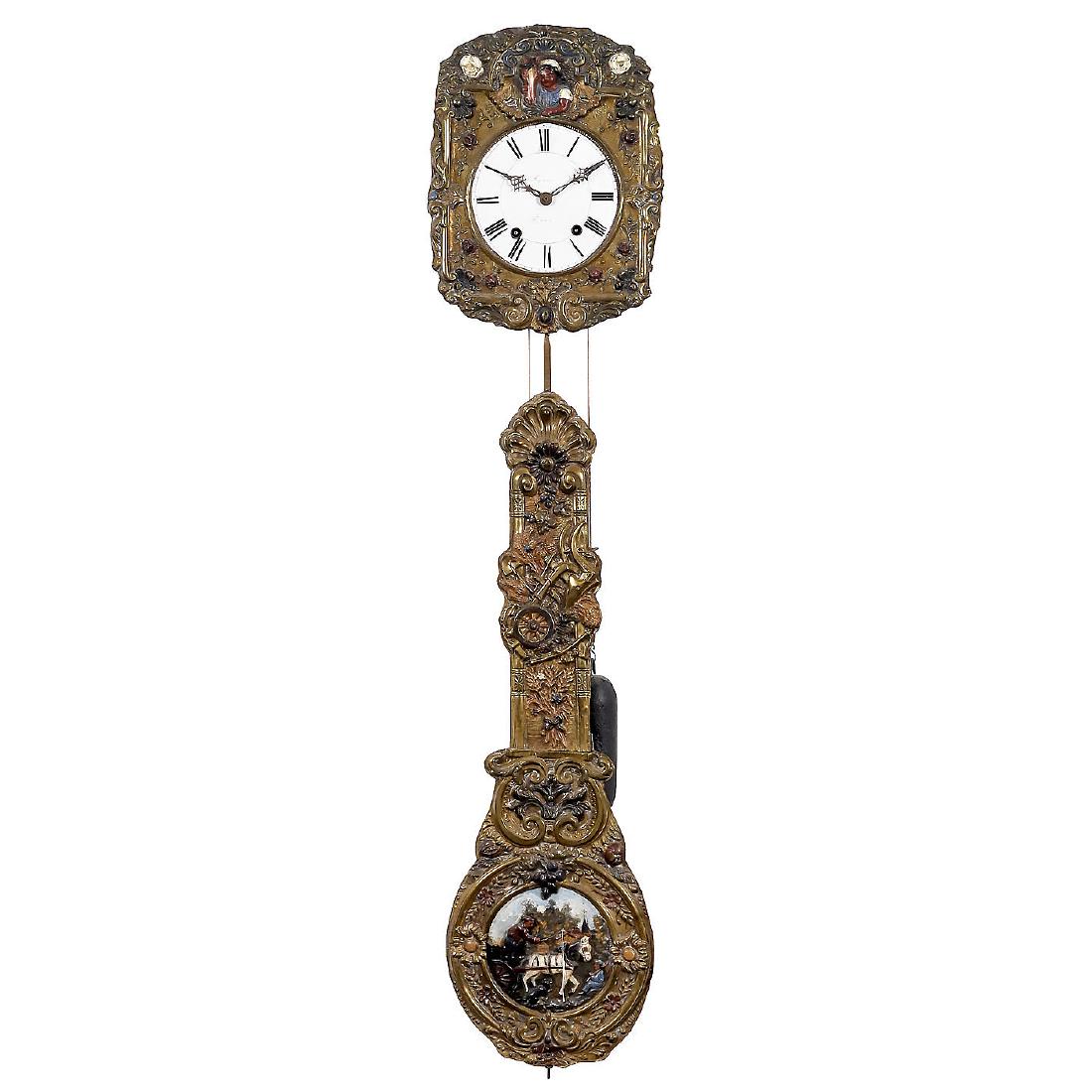 Comtoise with Pompous Pendulum and Automaton, c. 1880 (1 of 2)
