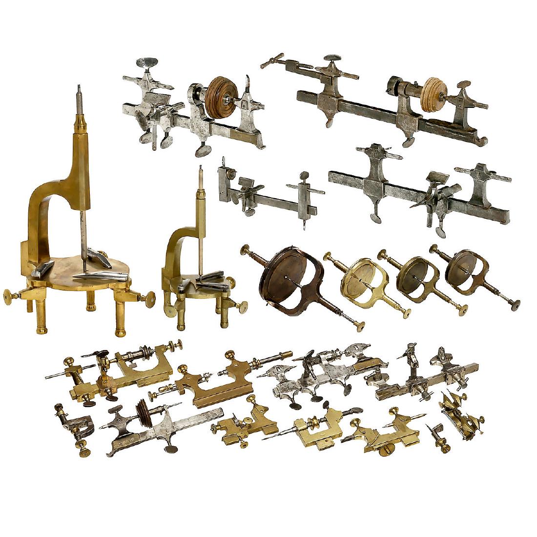 Group of Clockmaker's Tools