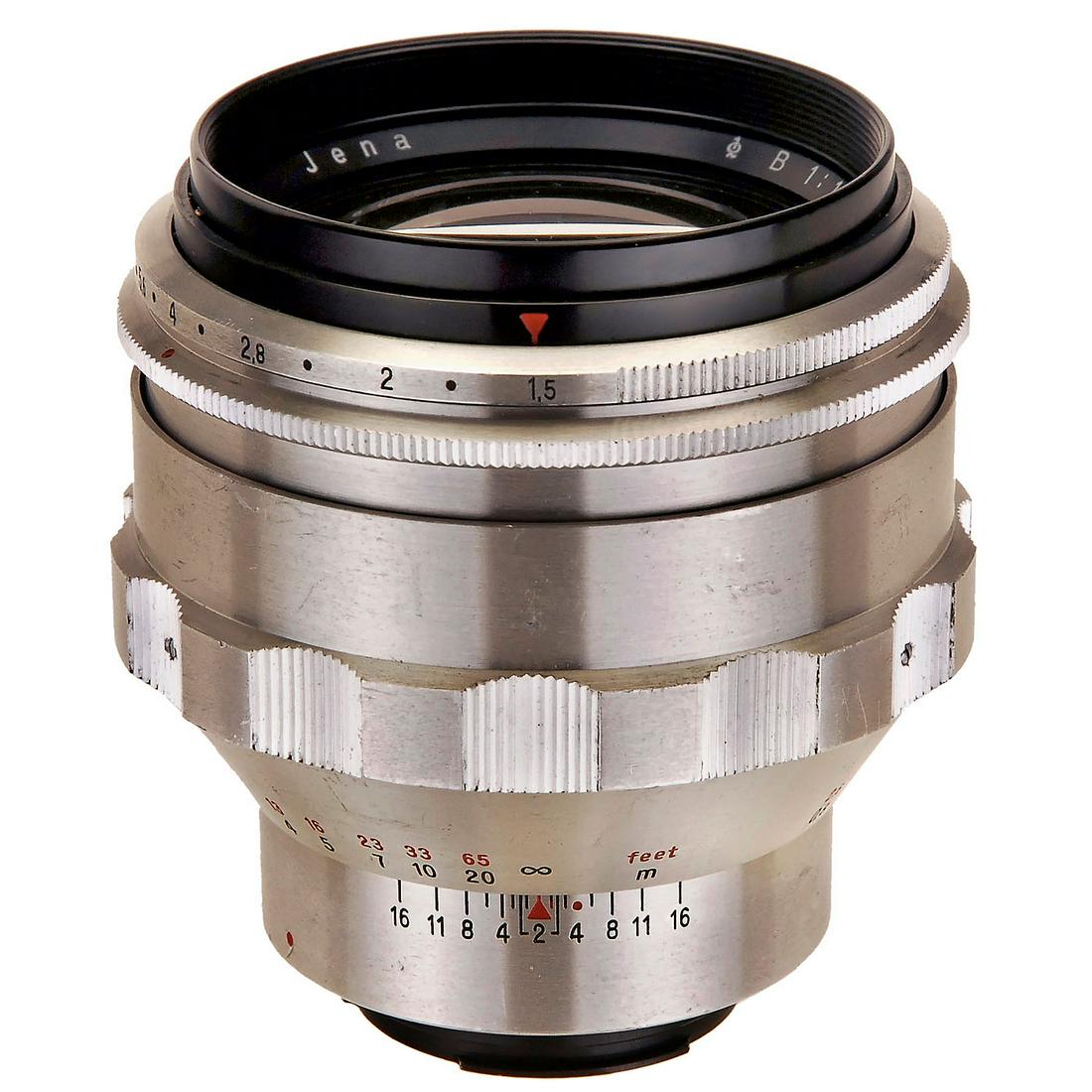 B (Biotar) 1,5/75 mm for Exakta: B (Biotar) 1,5/75 mm for Exakta Carl Zeiss, Jena. No. 6404622, heavy aluminum body, clear glass without typical air bubbles! - Sought-after lens! B (Biotar) 1,5/75 mm für Exakta Carl Zeiss, Jena. Nr.