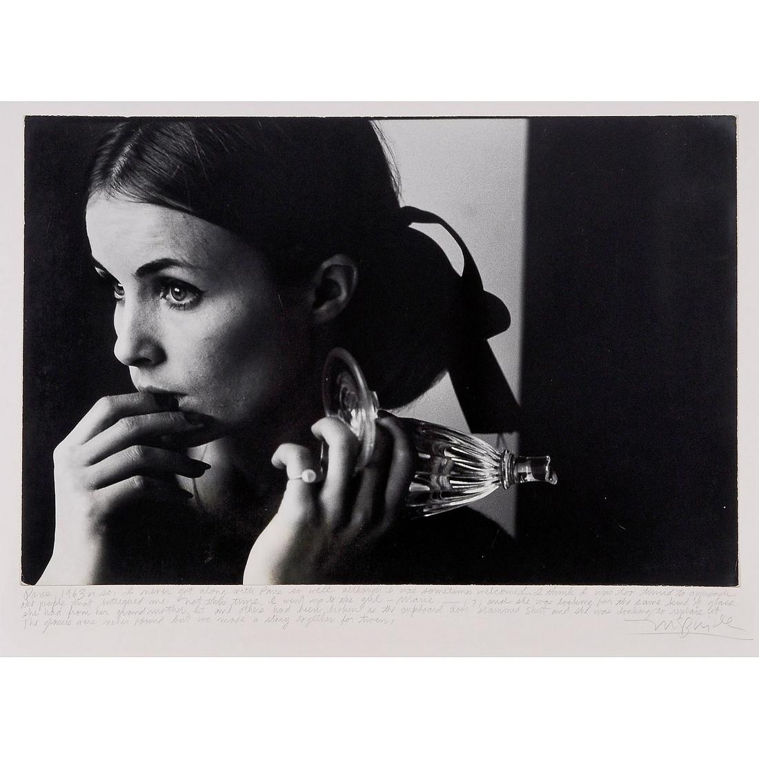 Will McBride (1931-2015): Will McBride (1931-2015) Without title (girl with broken glass), 1963. Silver print 36 x 56 cm, signed and lettered by McBride on front side. Bound on cardboard. Will McBride (1931-2015) Ohne Titel (M