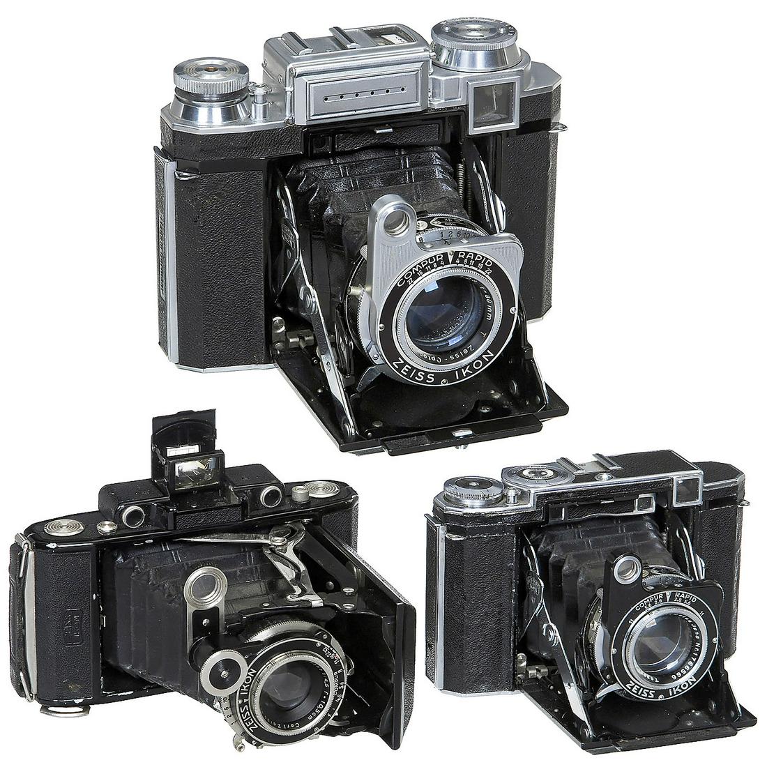 Zeiss Ikon Super Ikonta 533/16, c. 1952: Zeiss Ikon Super Ikonta 533/16, c. 1952 Zeiss Ikon, Stuttgart. No. P5478*, with Opton-Tessar 2,8/80 mm, no. 27000, unusual and interesting number (East meets West), Compur-Rapid, viewfinder glass loo