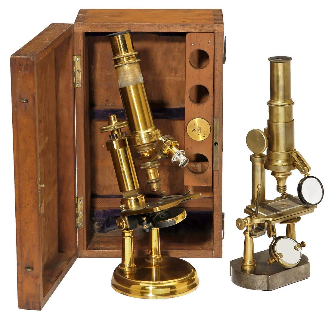2 French Brass Microscopes (1 of 1)