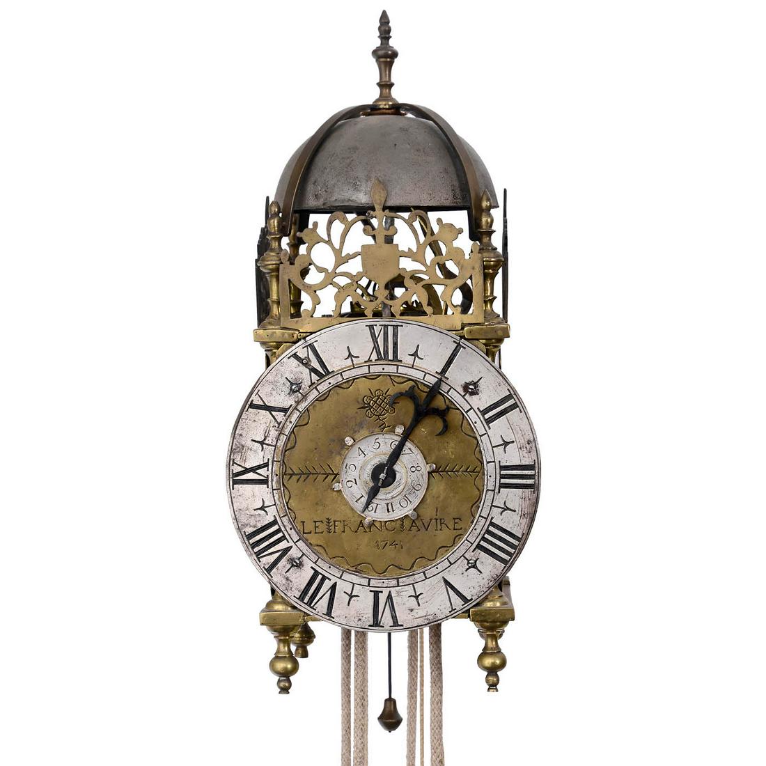 French Lantern Clock, 1741 (1 of 3)