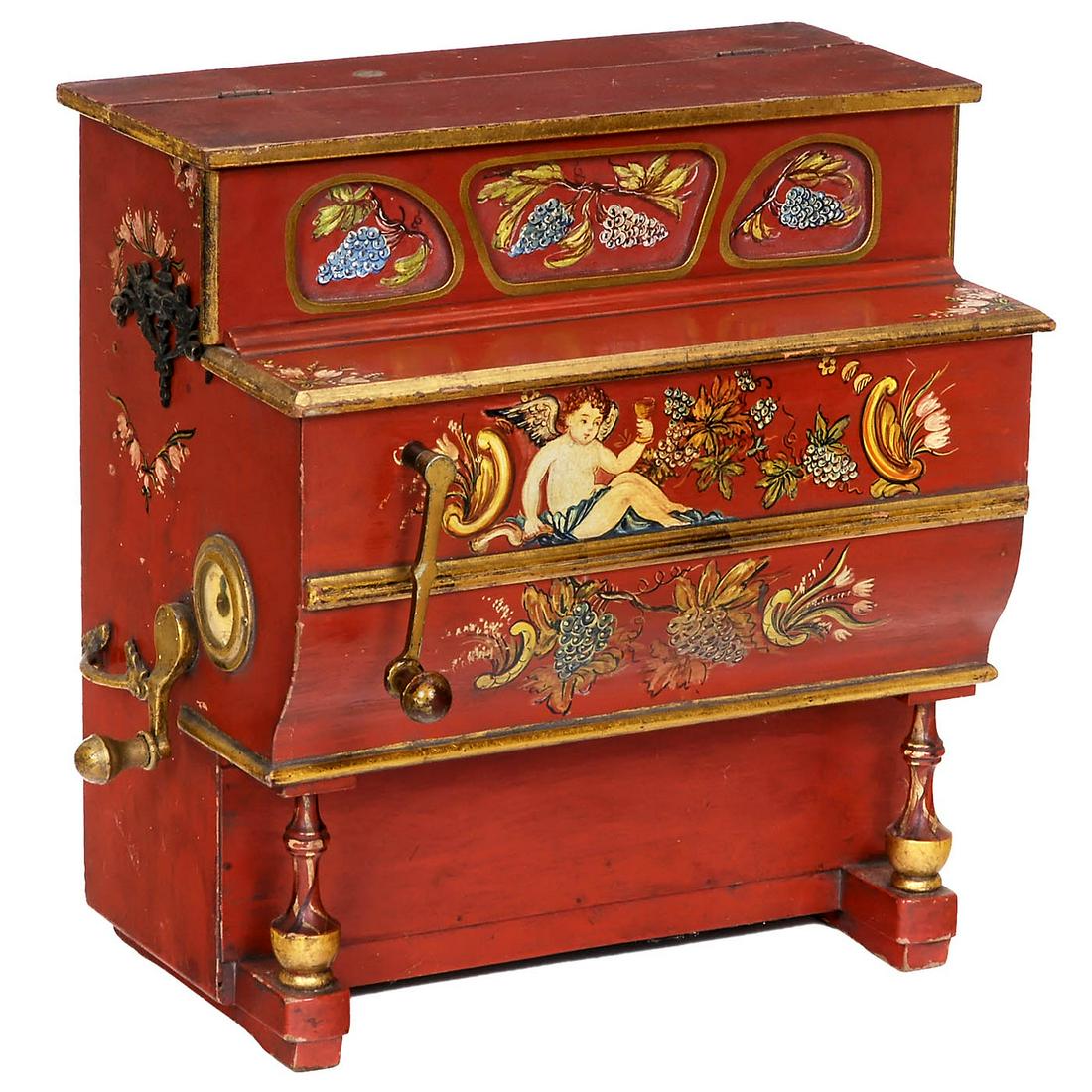 Spanish Miniature Barrel Piano, c. 1960 (1 of 2)