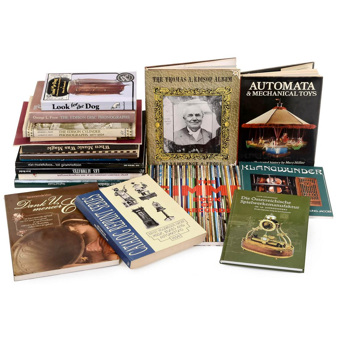 Books about Mechanical Music Instruments, Gramophones: Books about Mechanical Music Instruments, Gramophones and Phonographs 1) "Die Österreichische Spielwerkemanufaktur", Luuk Goldhorn. - 2) "Datenspeicher-Musikinstrumente", Siegfried Wendel. - 3) "The 