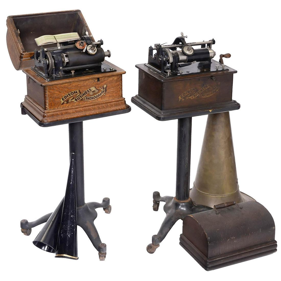 2 Edison Business Phonographs, c. 1910 (1 of 1)