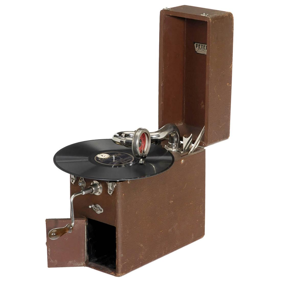 "Peter Pan Sport No. 99" Portable Gramophone, c. 1925 (1 of 2)