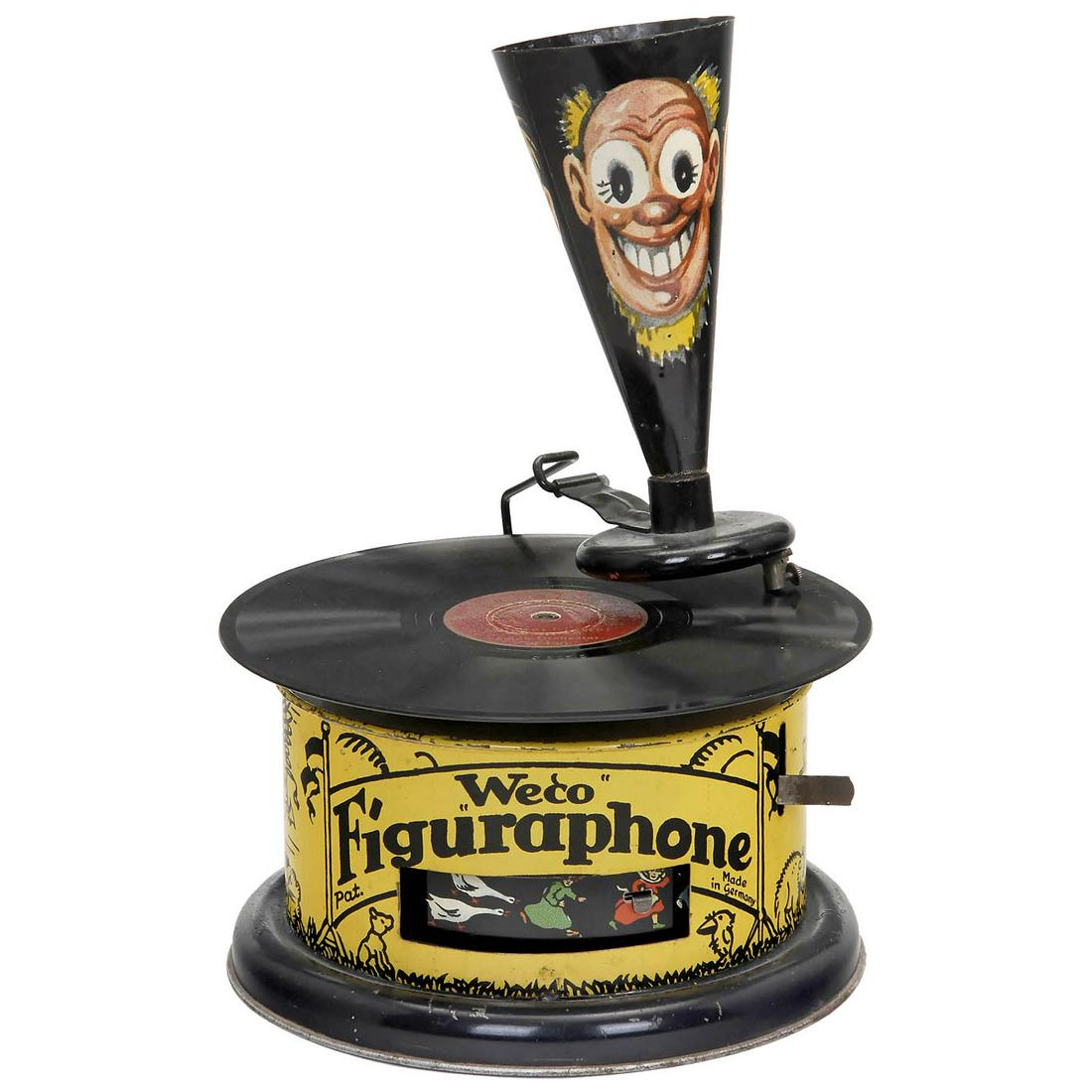 Extremely Rare Figuraphon Toy Gramophone by Weco, c. (1 of 3)
