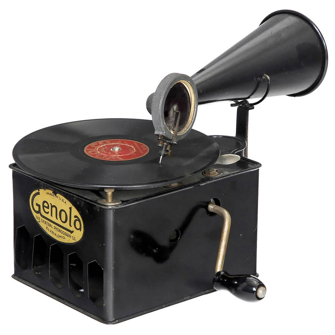 "Genola" Tin-Toy Phonograph, c. 1925 (1 of 1)
