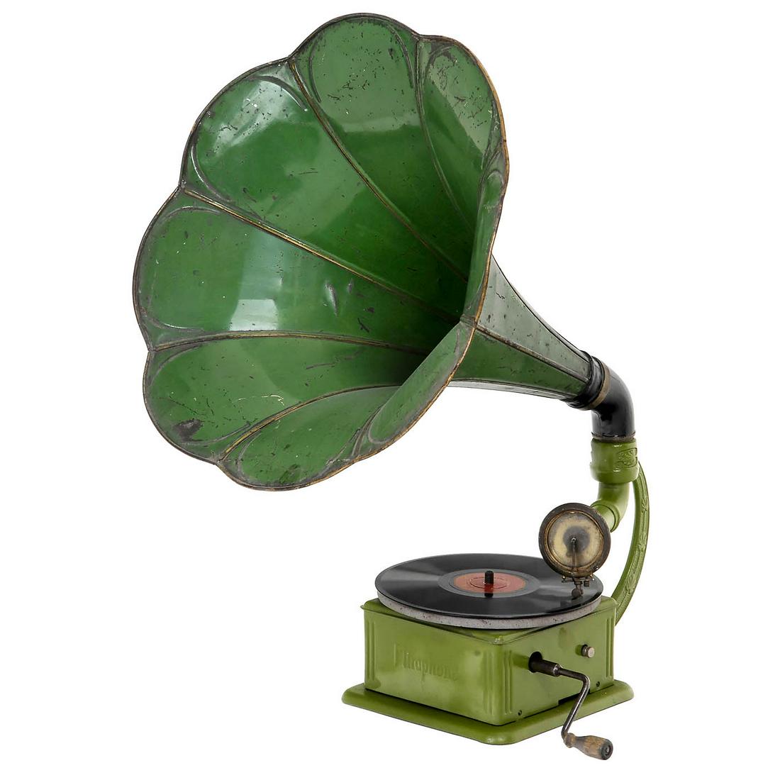 Rare Tin-Toy Miraphone Phonograph, c. 1920 (1 of 1)