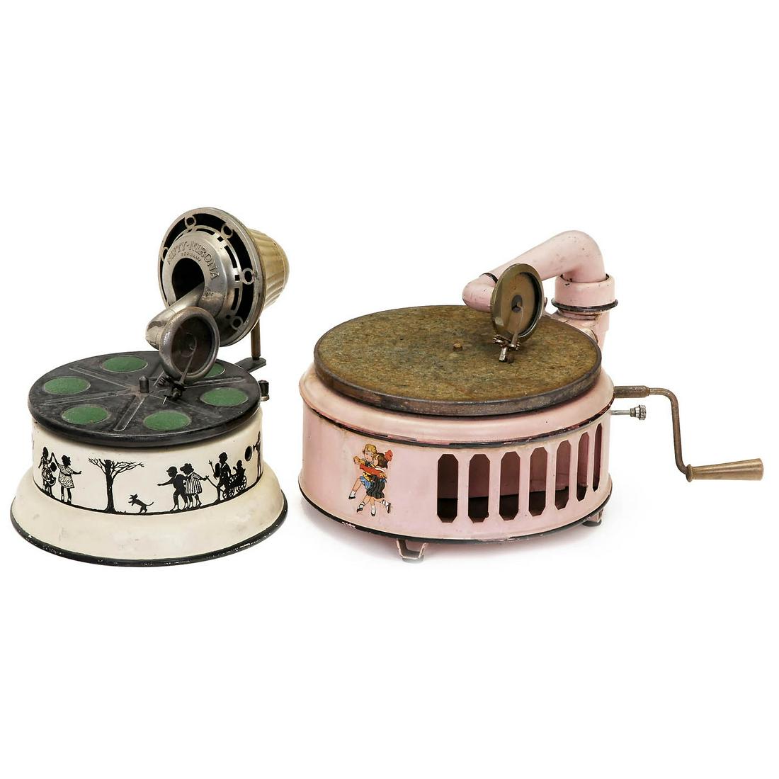 2 Toy Gramophones, c. 1925 (1 of 1)
