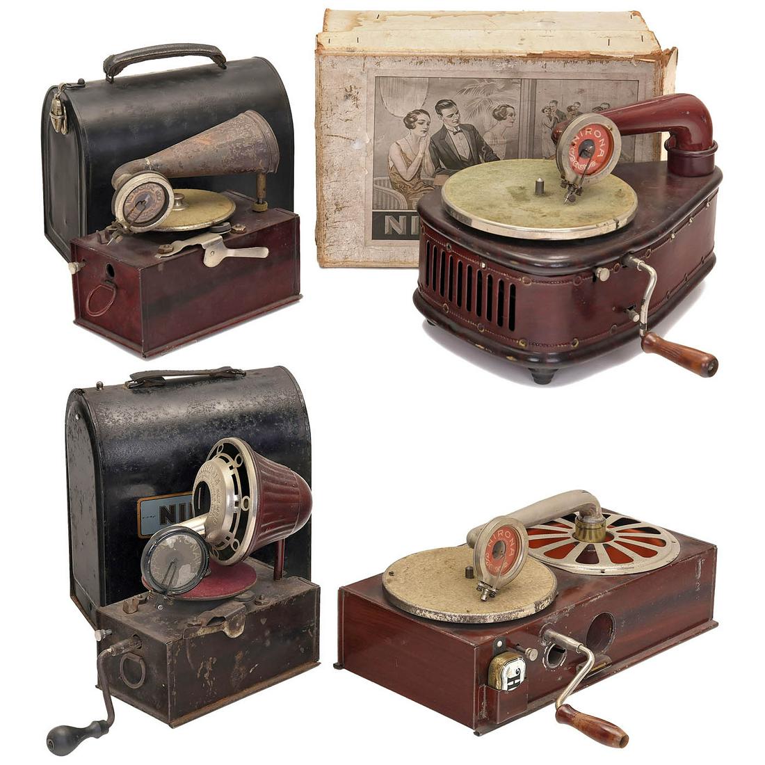 4 Nirona Gramophones, c 1930 (1 of 1)