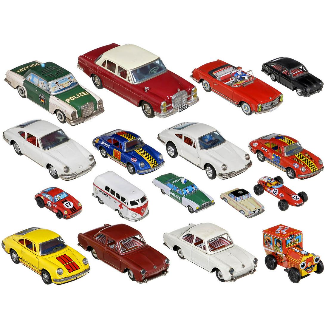 17 Japanese Porsche, VW, Mercedes and Other Tin-Toy (1 of 1)