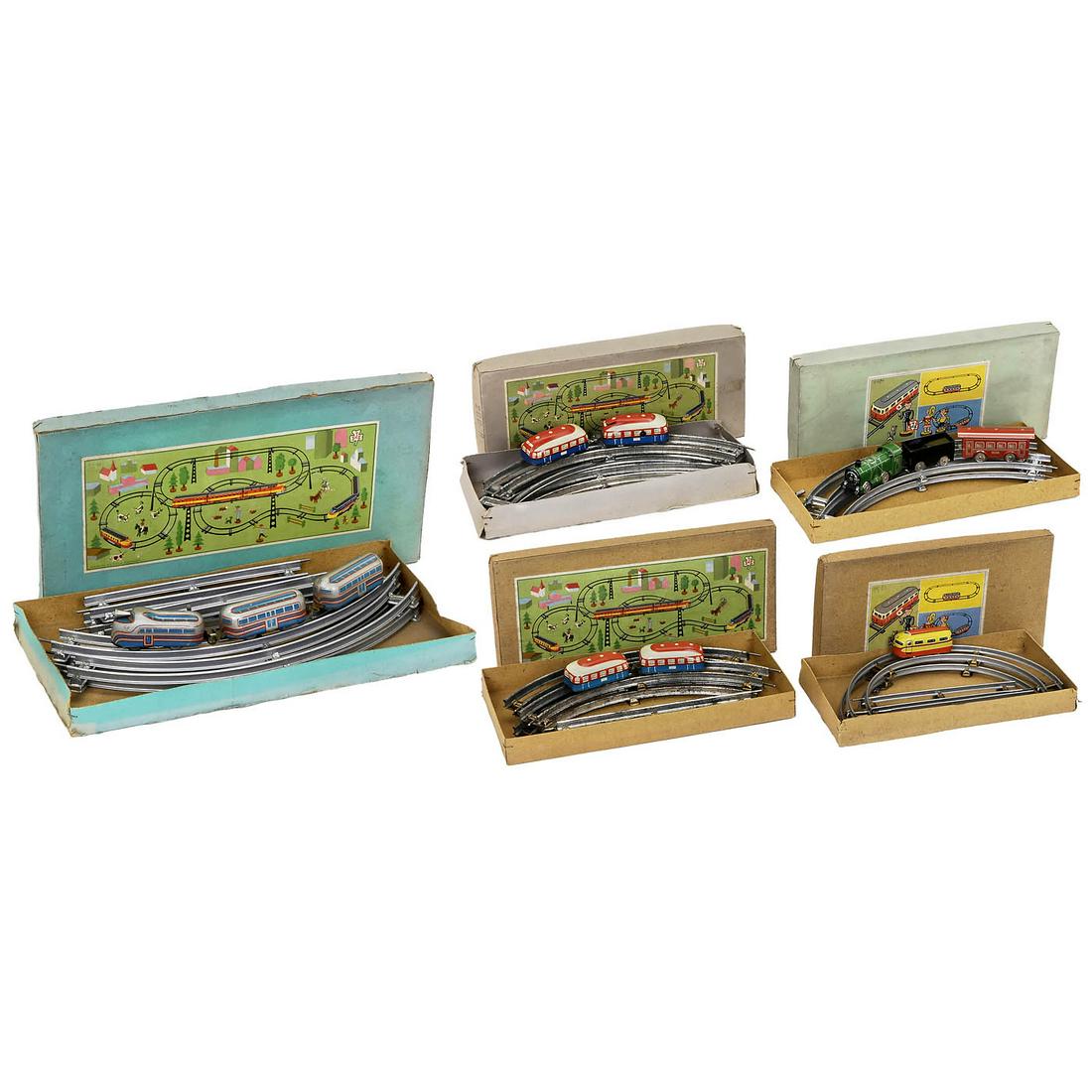 5 Train Tracks by Höfler, c. 1950 (1 of 4)