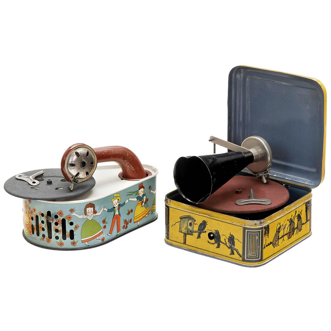 2 Toy Gramophones, c. 1925-50 (1 of 1)