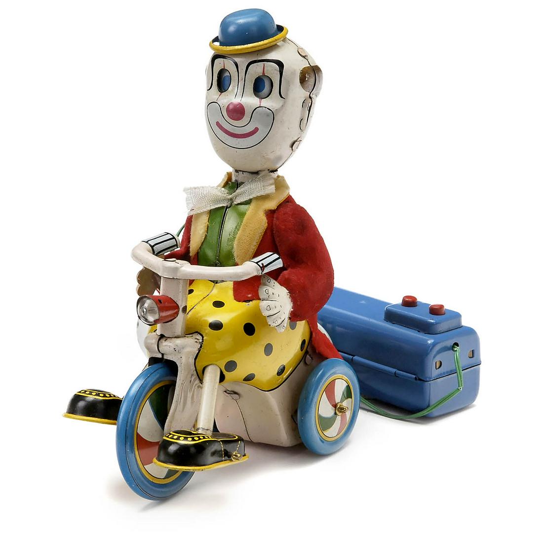Clown on Tricycle Toy, c. 1965 (1 of 1)