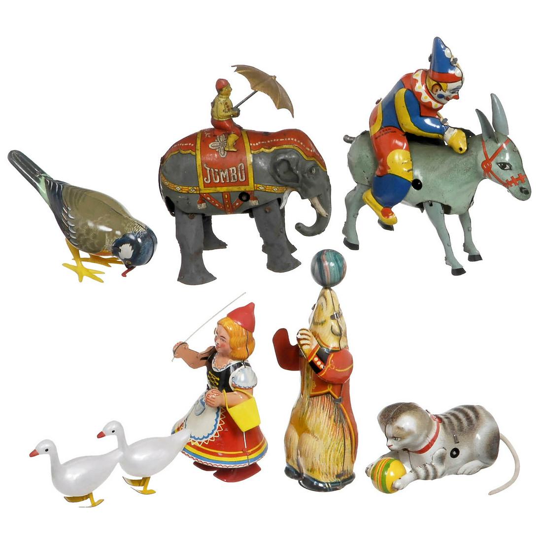 6 German Tin Toys, c. 1950-60 (1 of 1)