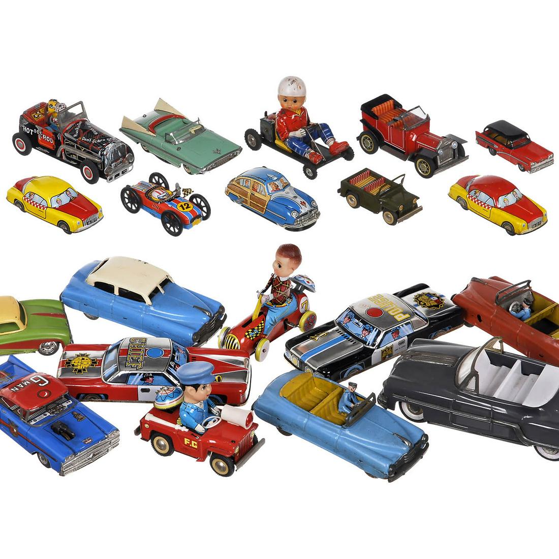 Collection of Tin Toy Cars, c. 1960-70 (1 of 1)