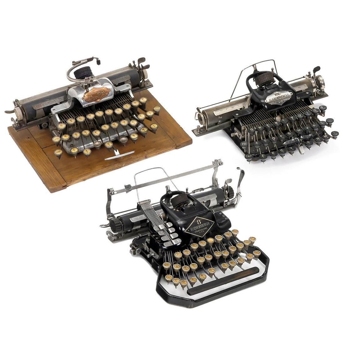 3 Blickensderfer Typewriters (1 of 2)