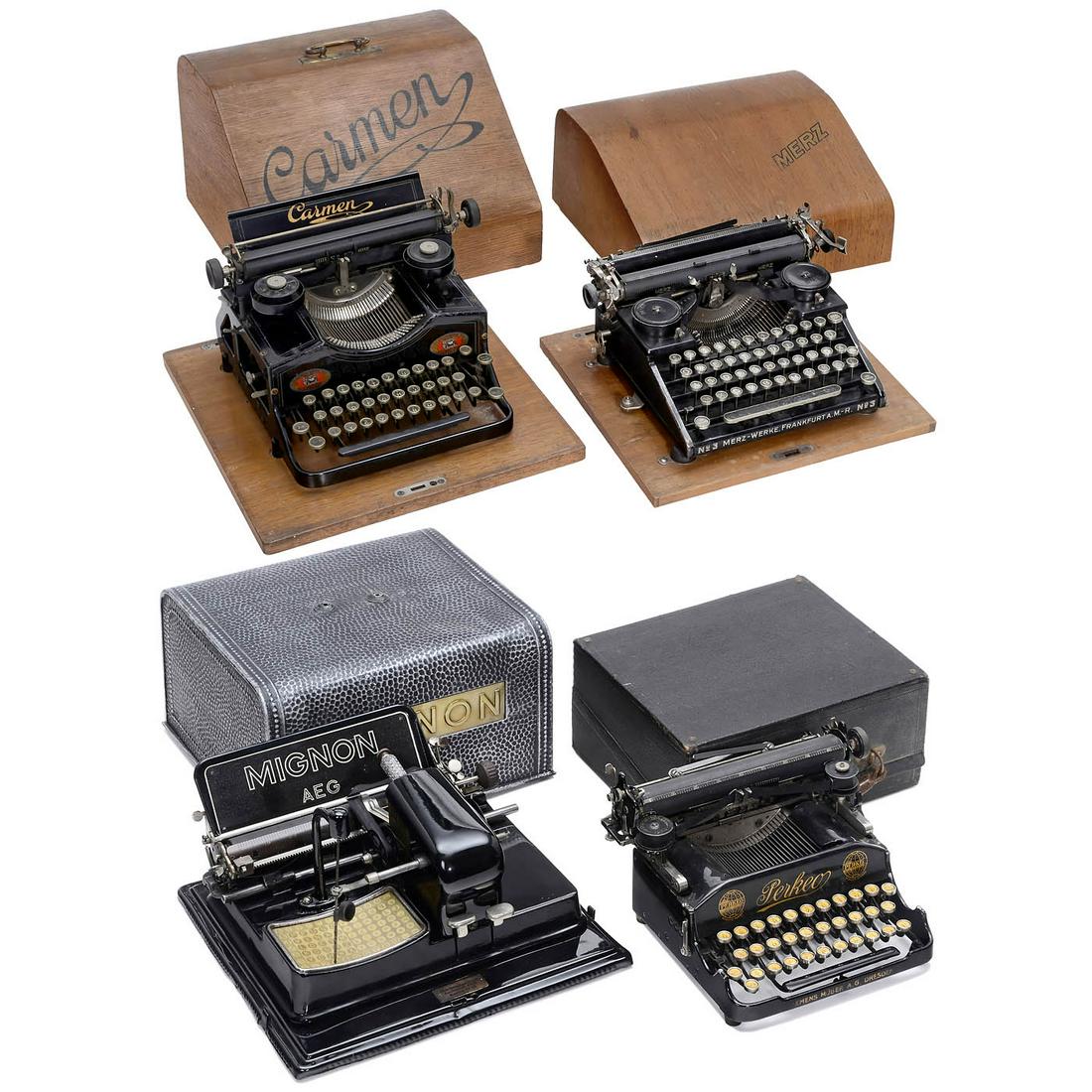 4 German Typewriters (1 of 1)