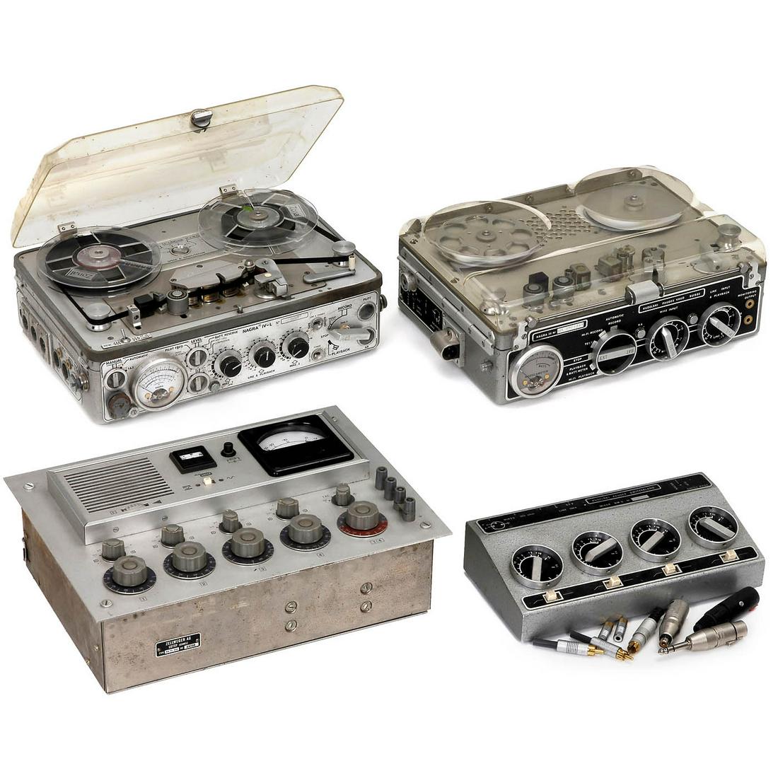 2 Nagra Tape Desks and 2 Sound Mixers, c. 1960-70 (1 of 1)