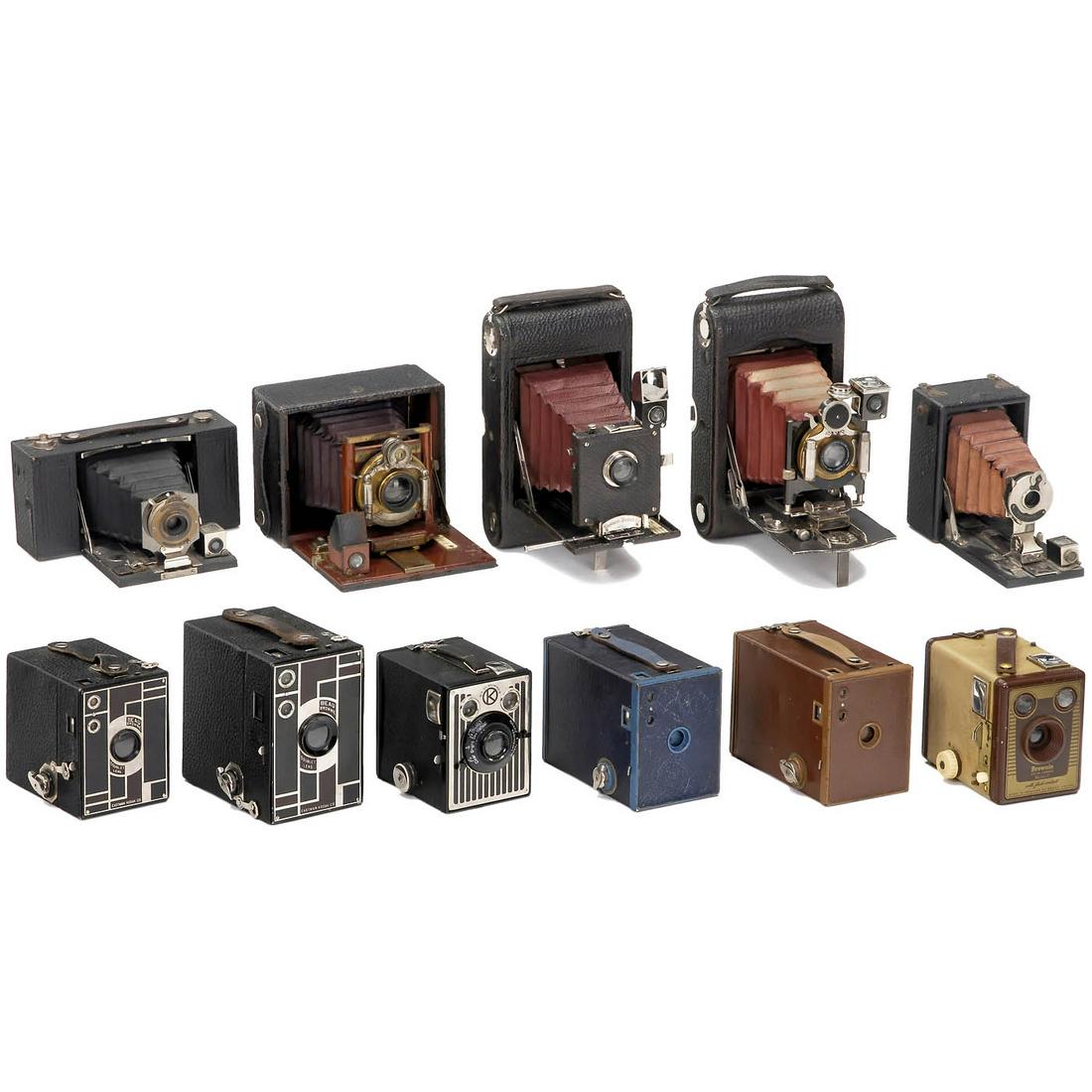 11 Kodak Cameras, one with Hasselbald Stamp (1 of 2)