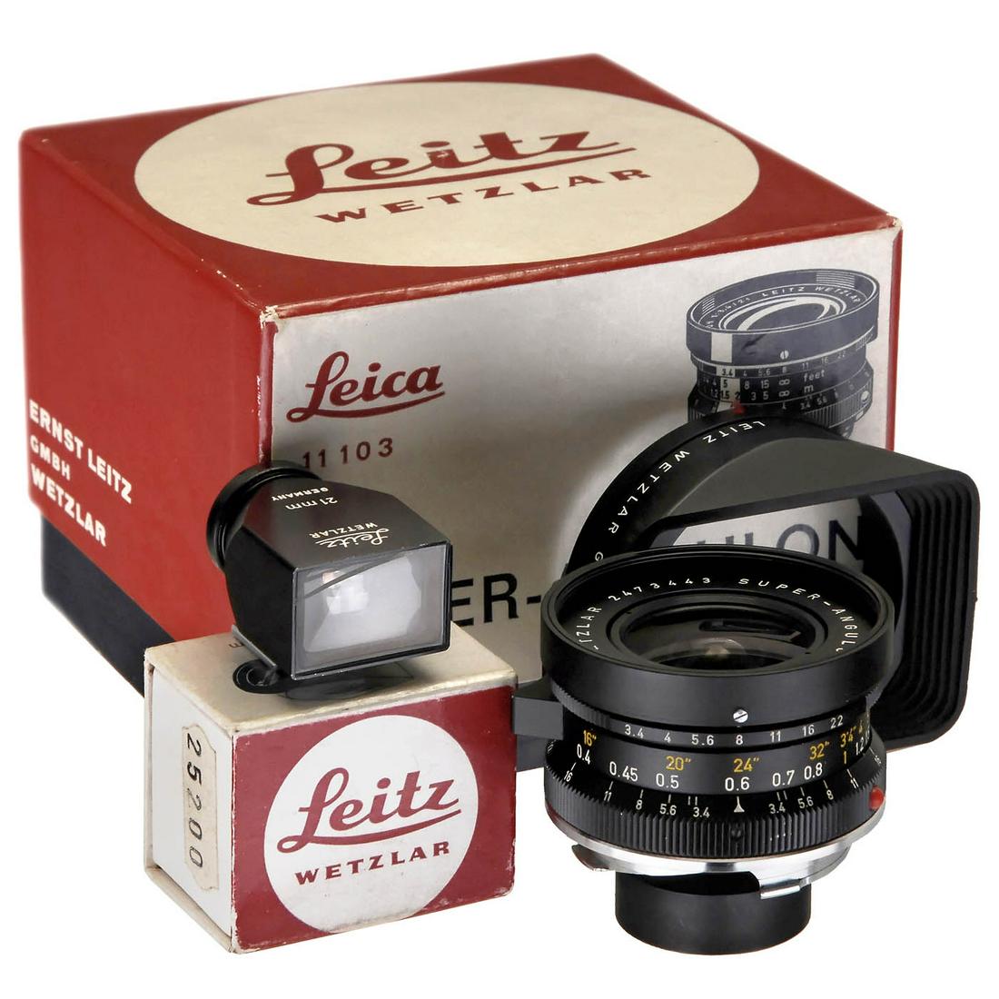 Super-Angulon-M 3,4/21 with Viewfinder, c. 1971 (1 of 1)