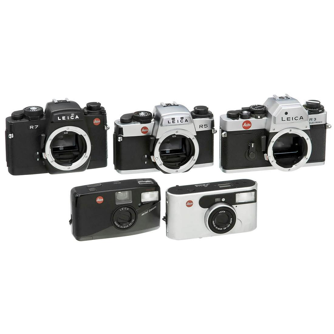 Leica Group with R7, R5, R3, C1 and Mini Zoom (1 of 1)