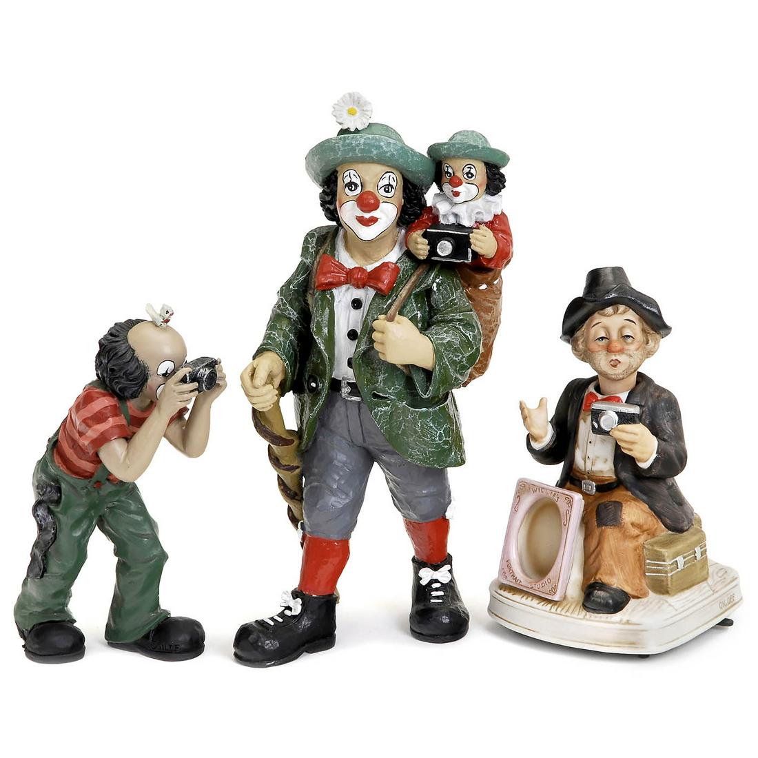 2 Clown Figures and a Figure with Musical Clock (1 of 1)