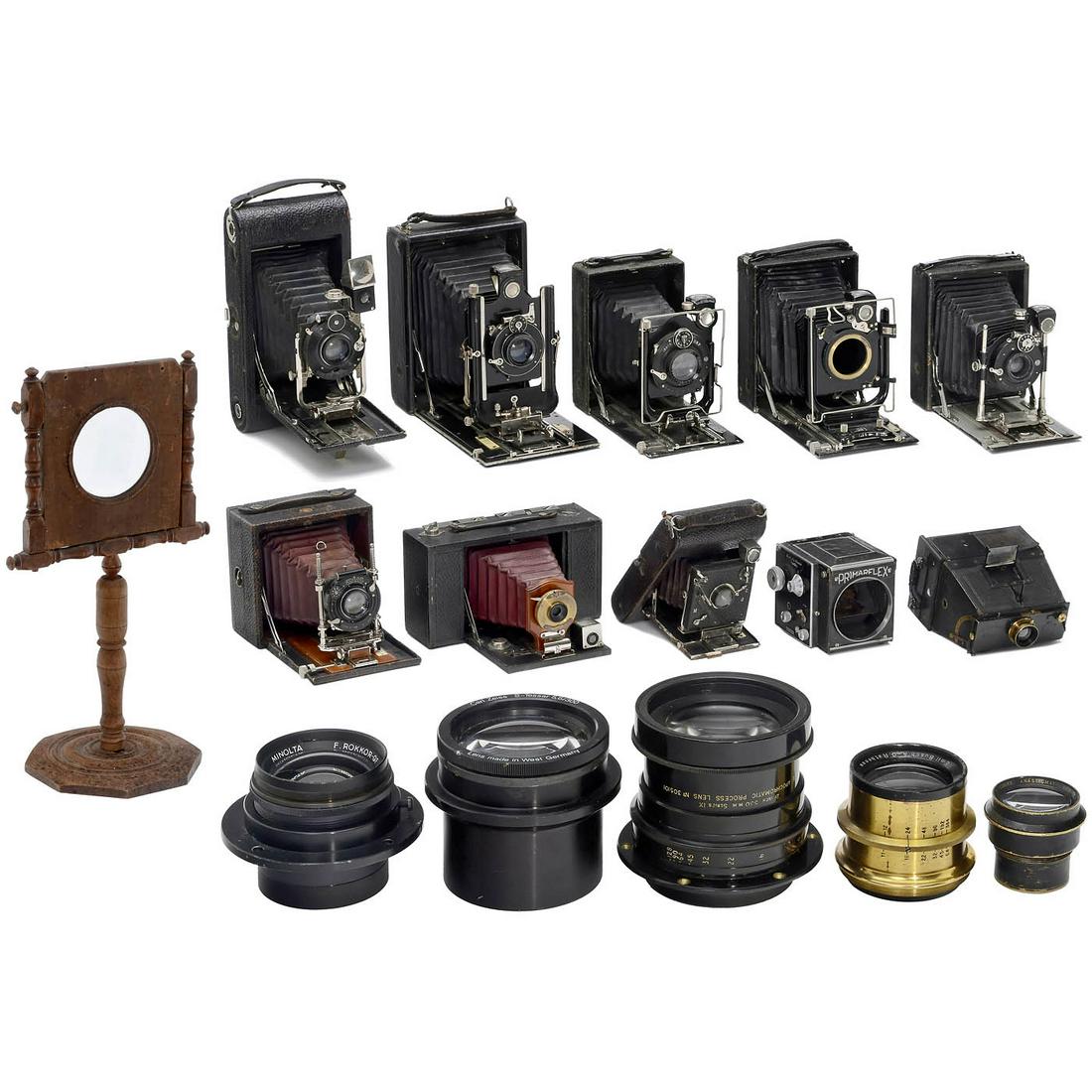 Large Graphoscope, 10 Cameras and 5 Lenses, 1850-1950 (1 of 3)