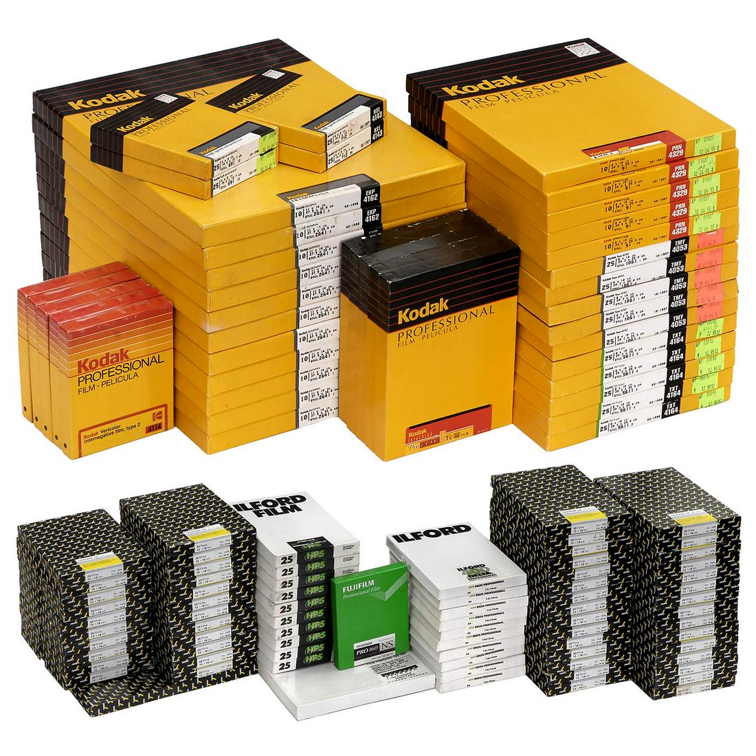 Lot Sheet Films in B/W and Color from 4 x 5 up to 11 x (1 of 1)