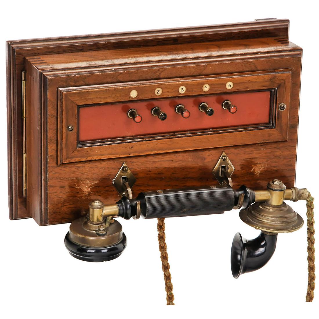 British Wall Mount Telephone, c. 1920 (1 of 1)