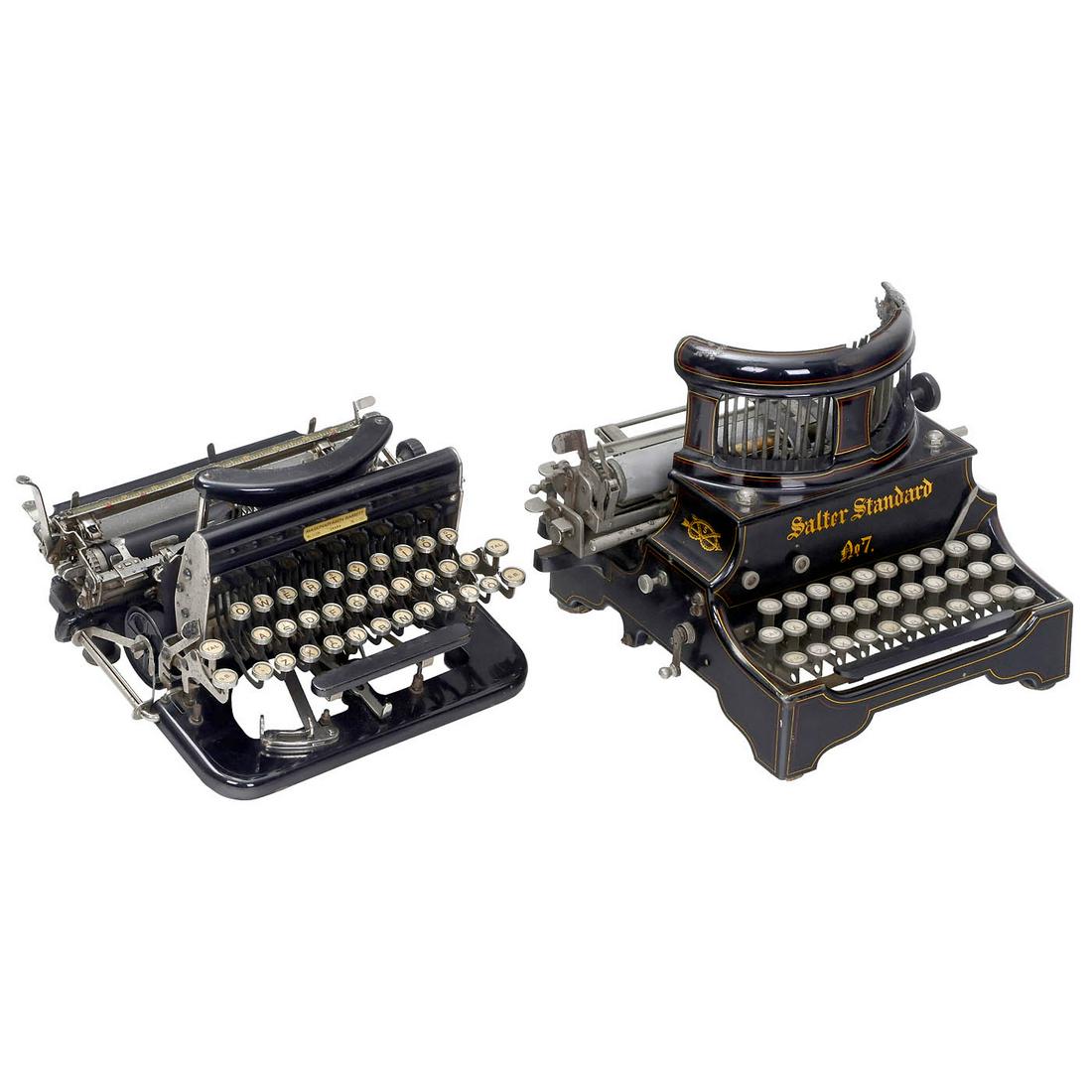 Imperial Model D and Salter Standard No. 7 Typewriters (1 of 2)
