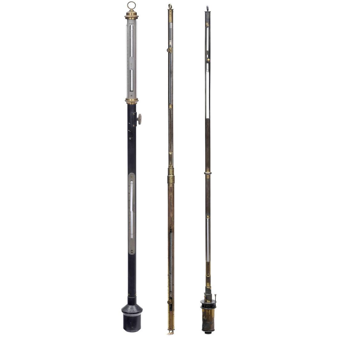 3 English Stick Barometers, 19th Century (1 of 1)