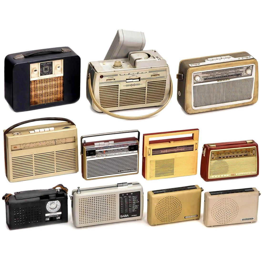 10 Portable Radios and a Sound Tape Player (1 of 1)