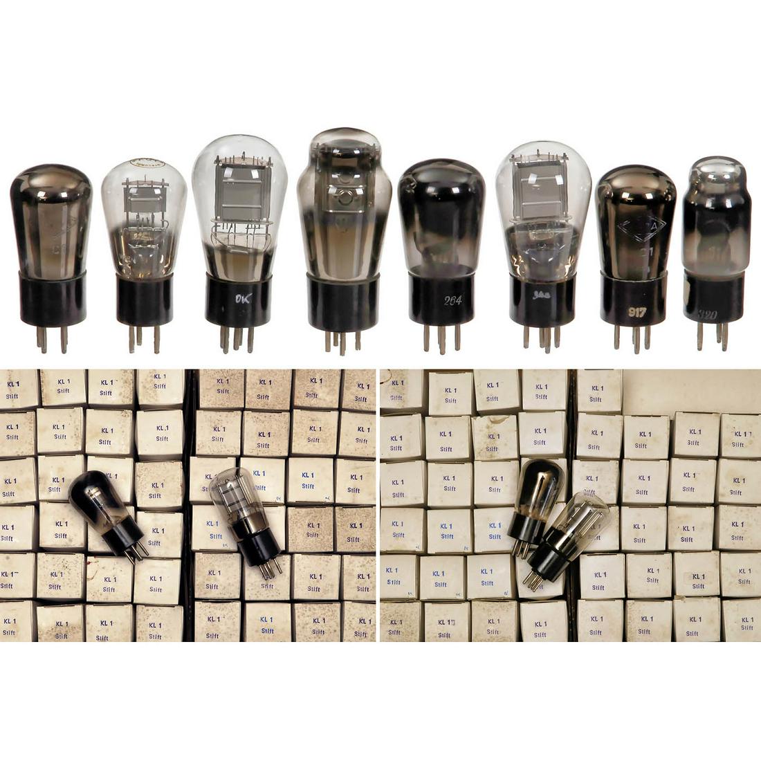 Large Collection of Electron Tubes Types KL 1 and KC 1 (1 of 3)