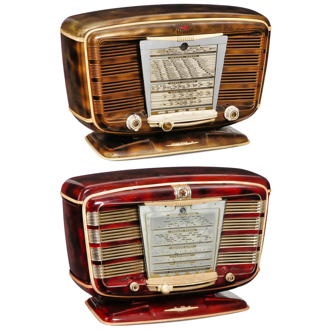 SNR Model Excelsior 52 and Zvezda 54 "Red Star" Radios (1 of 3)