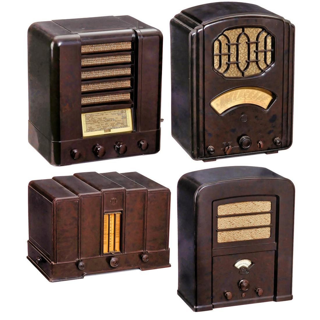 4 Radio Receivers in Bakelite Cases (1 of 5)