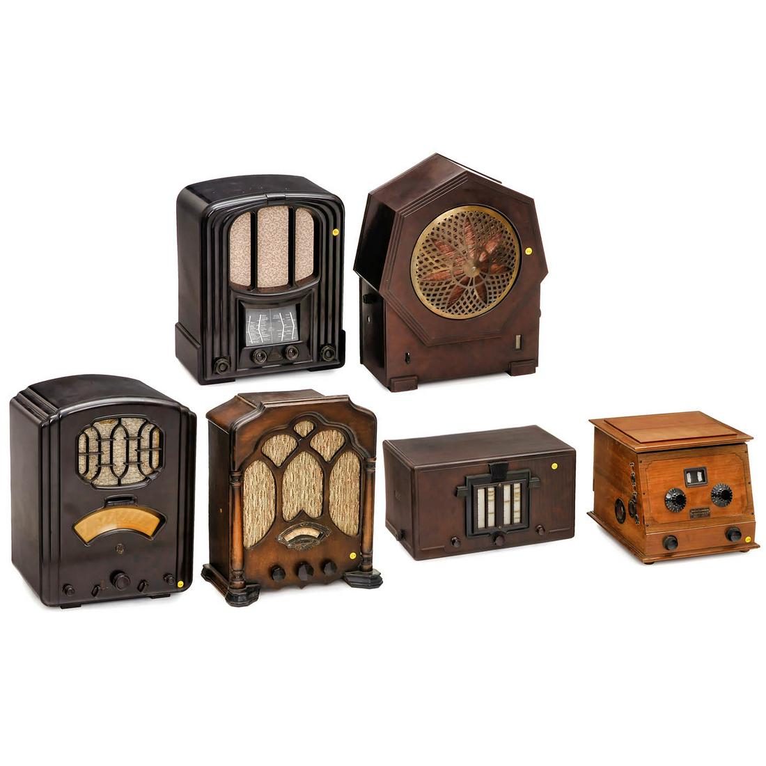 6 Radio Cases, 1930s (1 of 4)