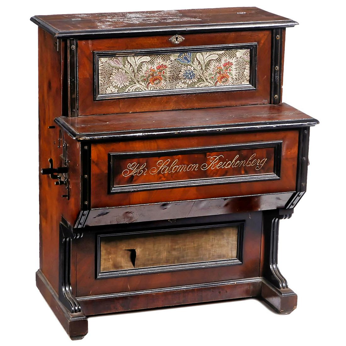 Bohemian Barrel Piano by Gebrüder Salomon, c. 1900 (1 of 3)