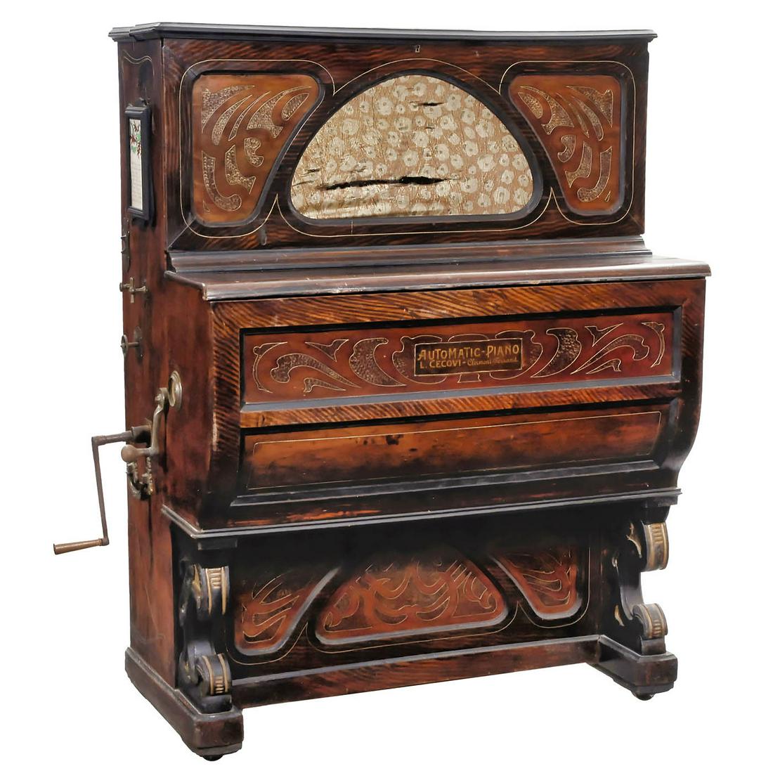French Barrel Piano by Cecovi, c. 1910 (1 of 2)