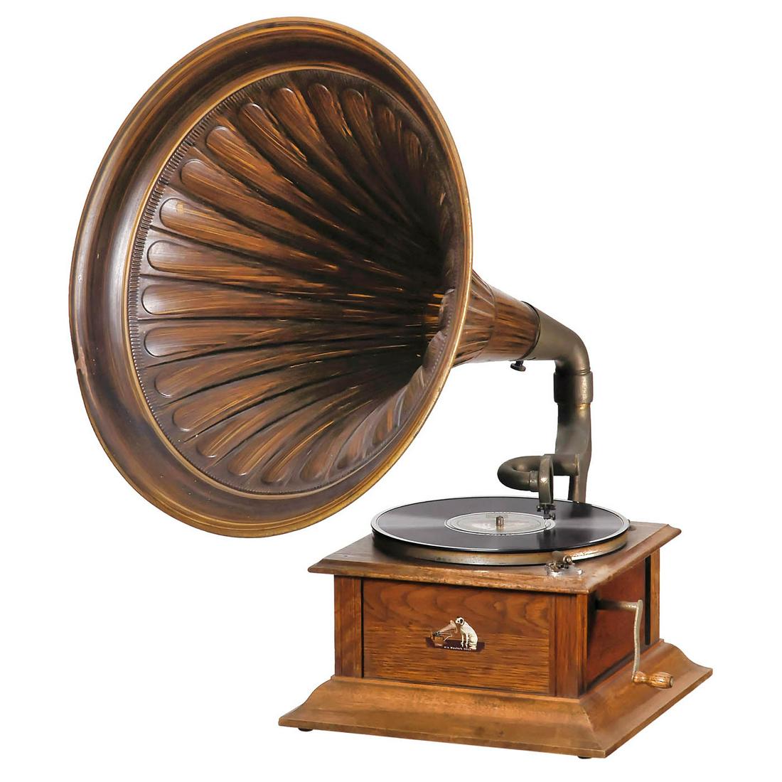 Gramophone His Master Voice No5A 蓄音機 音響機器 ジャンク 直 S6348106