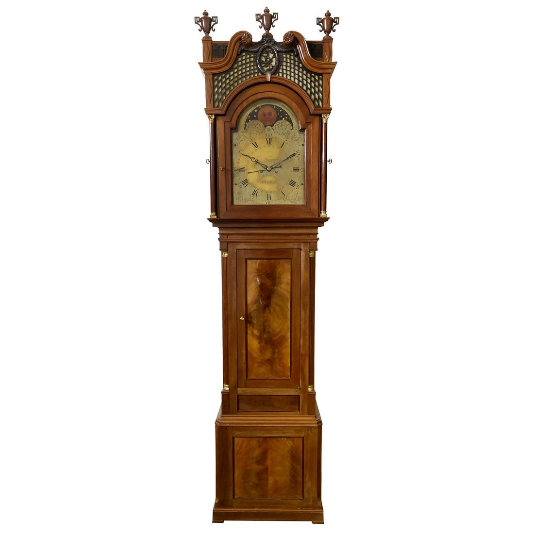 Longcase Clock with Carillon and Moon Phase, c. 1800 (1 of 6)