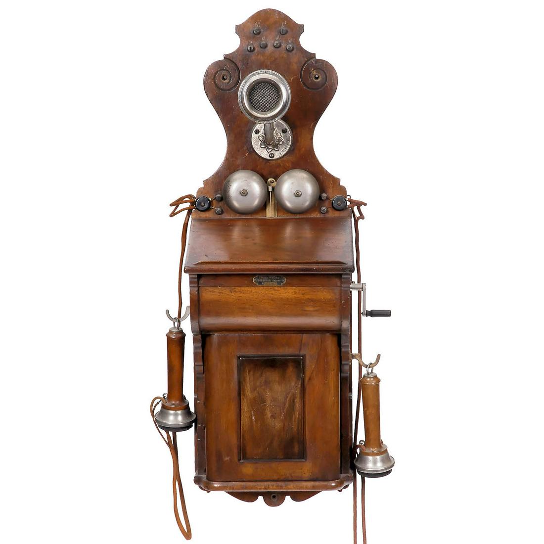 Bavarian Wall Telephone by Wetzer, c. 1900 (1 of 2)